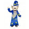 Wizard Magician with Blue Coat Mascot Costume People