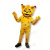 Yellow Lynx Mascot Costumes Cartoon	