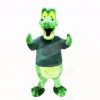 Green Alligator with Black Shirt Mascot Costumes School