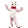 Pink Bunny Rabbit with Bowknot Mascot Costumes Animal