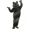 Shaggy Black Bear Mascot Costumes Cartoon