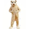 Tan-colored Lion Mascot Costumes Adult	