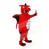 Red Strong Dragon Mascot Costumes Cartoon