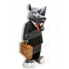 Gentleman Grey Rhino Mascot Costumes Adult