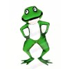 Realistic Green Frog Mascot Costumes Cartoon