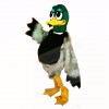 Green Furry Duck Mascot Costumes Cartoon