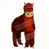 Brown Two Person Bull Mascot Costumes Adult