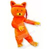 Cute Orange Cat Mascot Costumes Cartoon