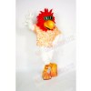 Cool Rooster with Red Hair Mascot Costumes Animal