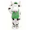 Cute Cow with Green Vest Mascot Costumes Cartoon