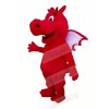 Red Lightweight Dragon Mascot Costumes Cartoon	