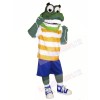 Green Gator with Big Eyes Mascot Costumes Animal	