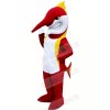 Red Marlin Fish Mascot Costume Cartoon