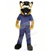 Smiling Police Dog Mascot Costumes Cartoon