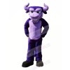 Power Purple Bull Mascot Costumes Cartoon