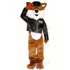 Pilot Fox in Jacket Mascot Costumes Cartoon