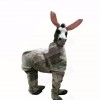 Cute Grey Two Person Donkey Mascot Costumes Cartoon