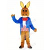 Patriotic Donkey Mascot Costume Animal