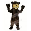 Dark Brown Grizzly Bear Mascot Costume Animal