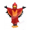 Cute Red and Orange Thunderbird Mascot Costume