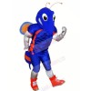 Blue Hornet with Big Eyes Mascot Costumes Cartoon