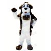 Brown and White Saint Bernard Dog Mascot Costumes