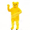 Smiling Golden Bear Mascot Costumes Cartoon