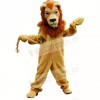 Brown Glorious Lion Mascot Costumes Adult