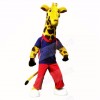 Sport Giraffe with Blue Shirt Mascot Costumes School