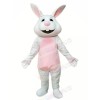 Smiling Gray Rabbit Mascot Costumes Animal