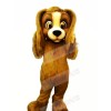 Brown Furry Dog Mascot Costumes Cartoon