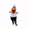 Sport Pelican with White Clothes Mascot Costumes Cartoon