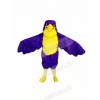 Purple Falcon Mascot Costume Cartoon