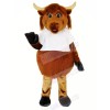 Furry Brown Cow Mascot Costumes Adult	