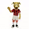 Football Dog With Red Shirt Mascot Costumes Cartoon