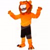 Orange Glorious Lion Mascot Costumes Adult