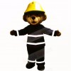 Smiling Fire Safety Bear Mascot Costumes Cartoon