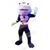 Hero Purple Frog Mascot Costumes Cartoon