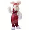 White Rabbit with Red Nose Mascot Costumes Animal