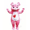 Lightweight Pink Bear Mascot Costume Cartoon