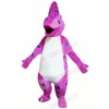 Purple Dinosaur Mascot Costume cartoon