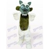 White Long Hair Wolf Animal Adult Mascot Costume