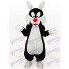 White Mouth Wolf Animal Adult Mascot Costume