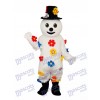 Flower Snowman Mascot Adult Costume