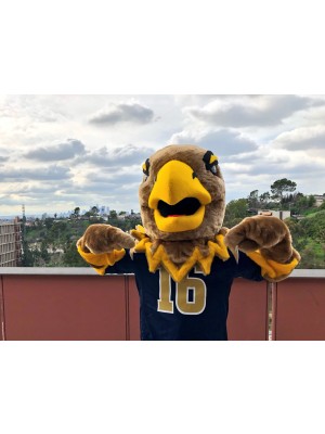 Eddie the Gold Eagle Mascot Costume Animal
