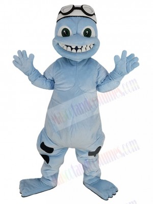 Light Blue Crazy Frog Mascot Costume Animal