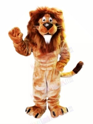 Brown Lion with White Beard Mascot Costumes