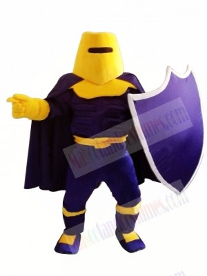Purple Knight Spartan Trojan Mascot Costume 