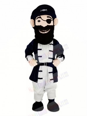 Cool Bearded Pirate Mascot Costume People