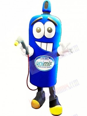 Blue Gas Bottle Mascot Costume 